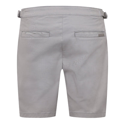 Light Grey - Back - Duck and Cover Mens Everett Plain Chino Shorts