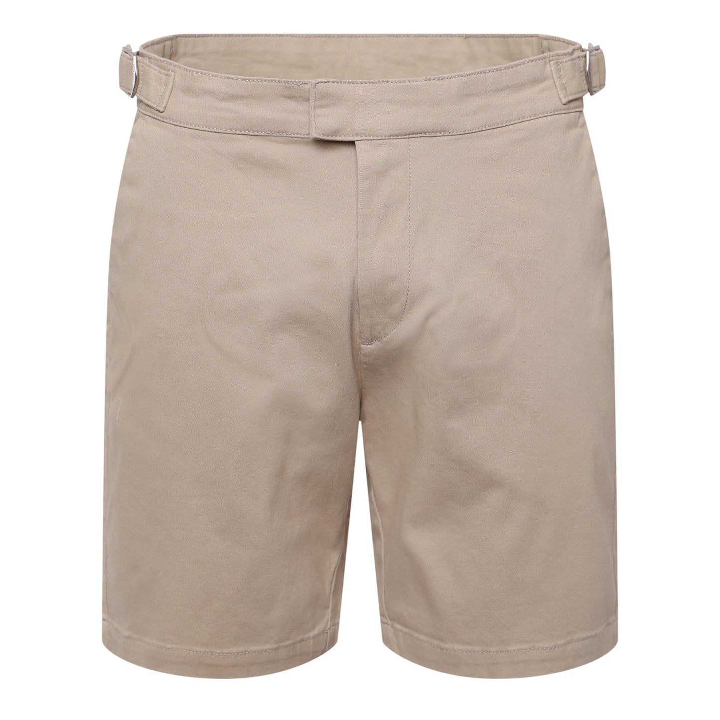 Stone - Front - Duck and Cover Mens Everett Plain Chino Shorts