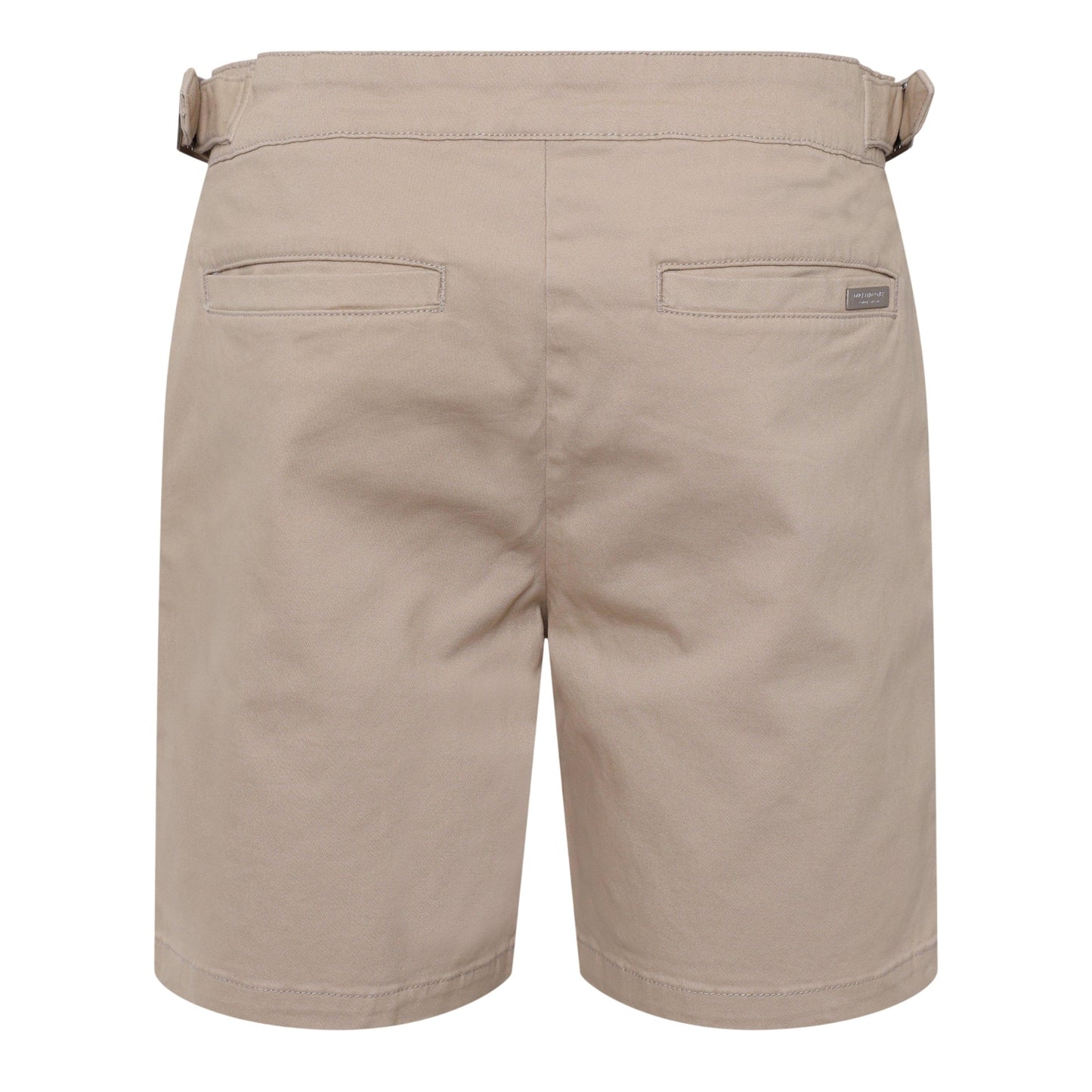 Stone - Back - Duck and Cover Mens Everett Plain Chino Shorts