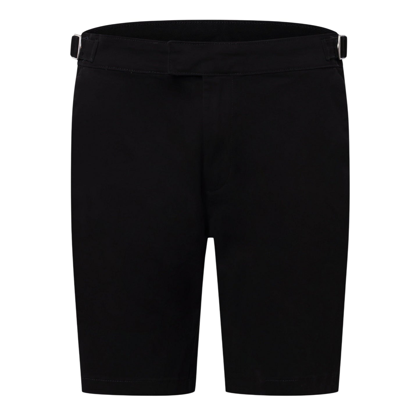 Black - Front - Duck and Cover Mens Everett Plain Chino Shorts