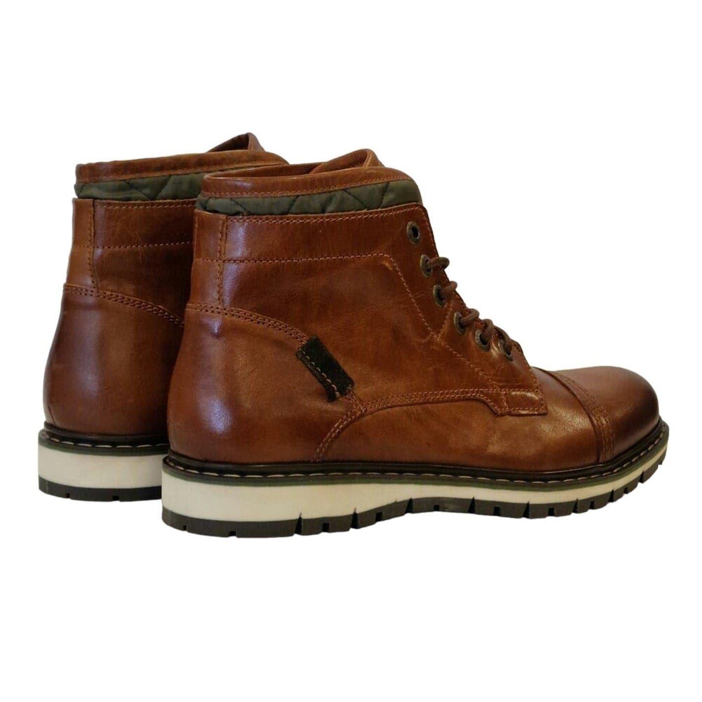 Camel - Back - Firetrap Mens Aubin Leather Ankle Boots
