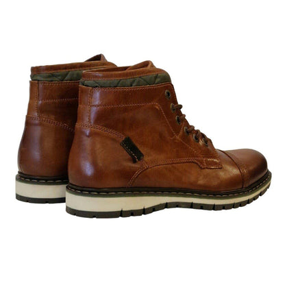 Camel - Back - Firetrap Mens Aubin Leather Ankle Boots