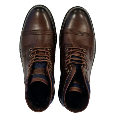 Brown - Lifestyle - Firetrap Mens Aubin Leather Ankle Boots