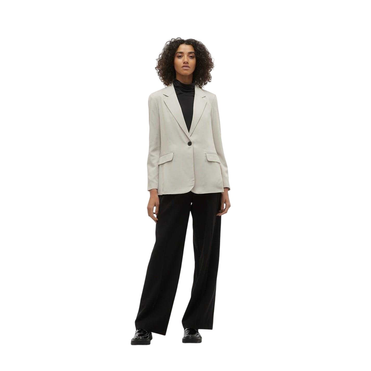 Silver - Side - Vero Moda Womens-Ladies Vmrita Blazer