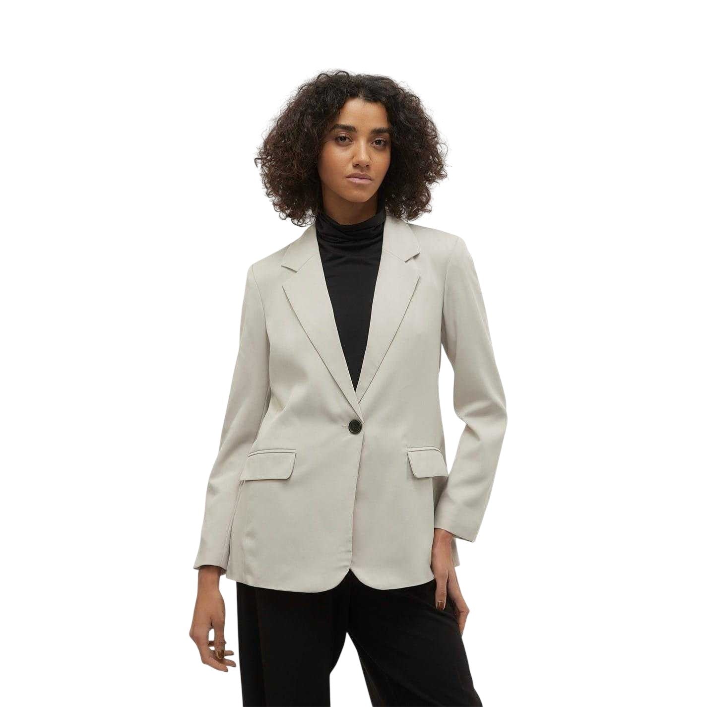 Silver - Front - Vero Moda Womens-Ladies Vmrita Blazer