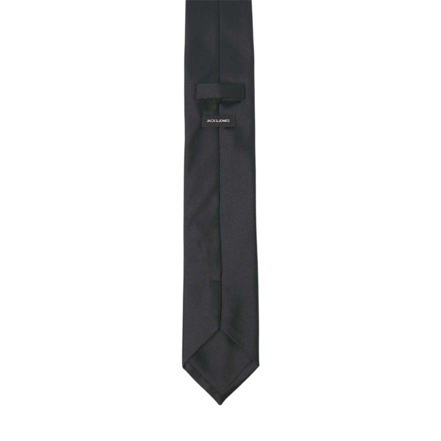 Black - Back - Jack And Jones Mens Plain Tie