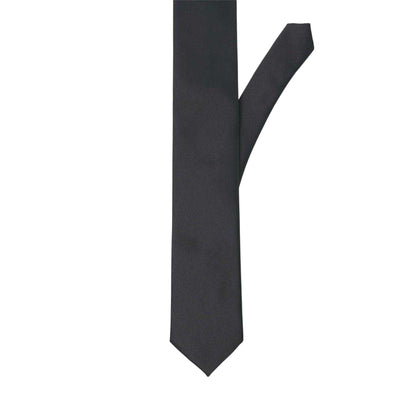 Black - Front - Jack And Jones Mens Plain Tie