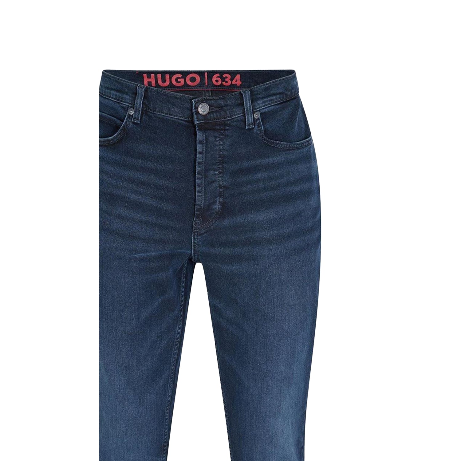 Navy - Side - Hugo Womens-Ladies 634 Slim Jeans