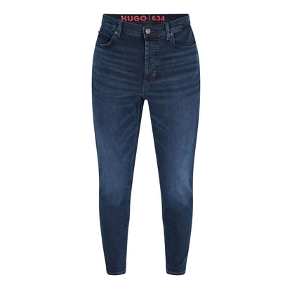 Navy - Front - Hugo Womens-Ladies 634 Slim Jeans