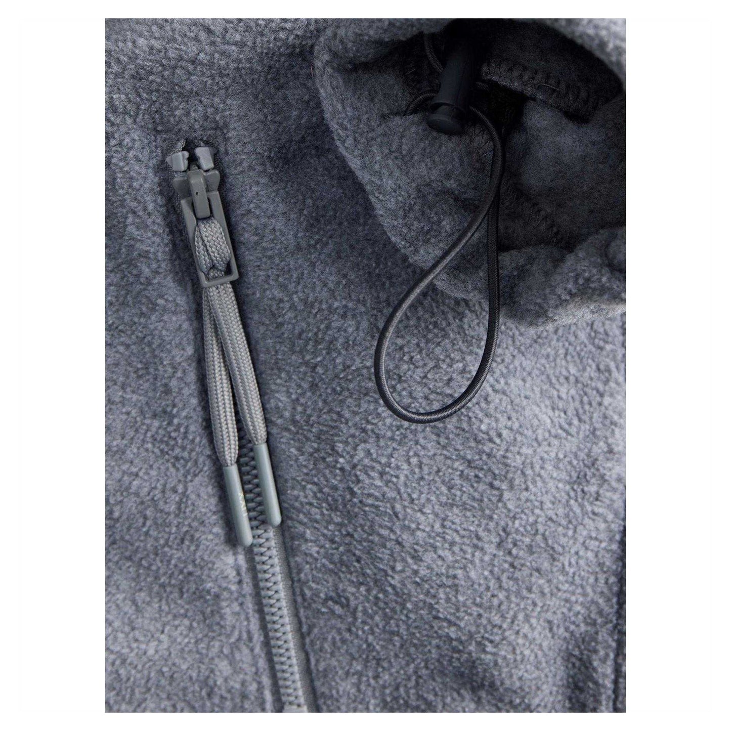 Medium Grey - Side - JJXX Womens-Ladies Freya Fleece Jacket