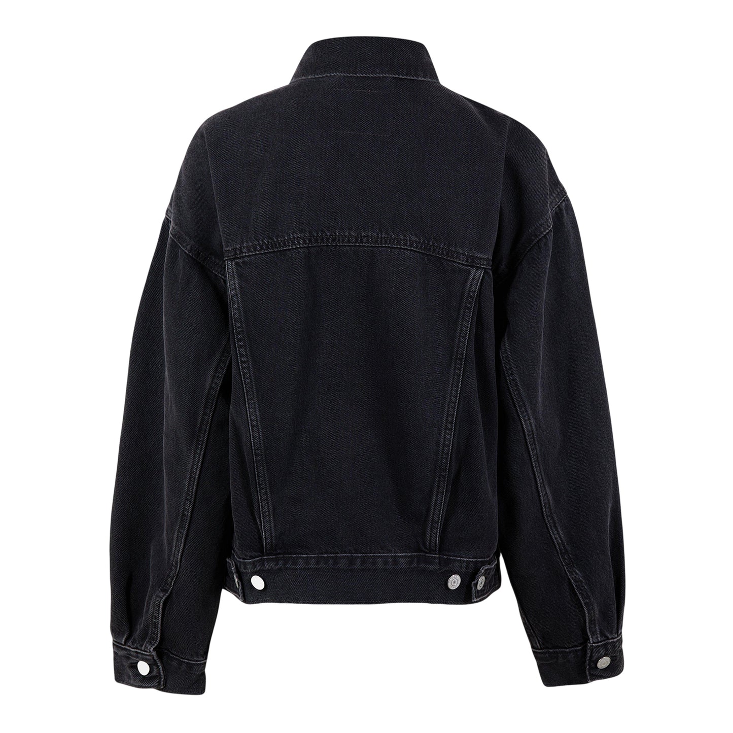 Black - Back - Levis Womens-Ladies Chest Pocket Denim Jacket