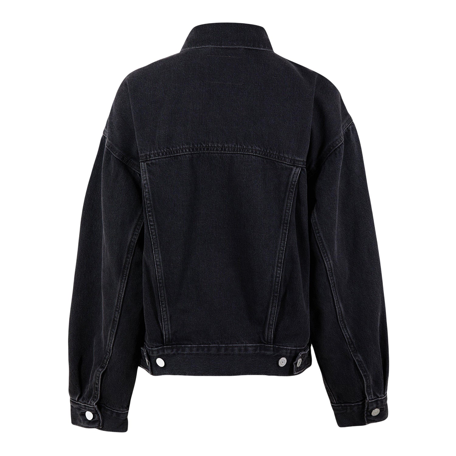Black - Back - Levis Womens-Ladies Chest Pocket Denim Jacket