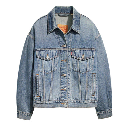 Light Blue - Front - Levis Womens-Ladies Chest Pocket Denim Jacket