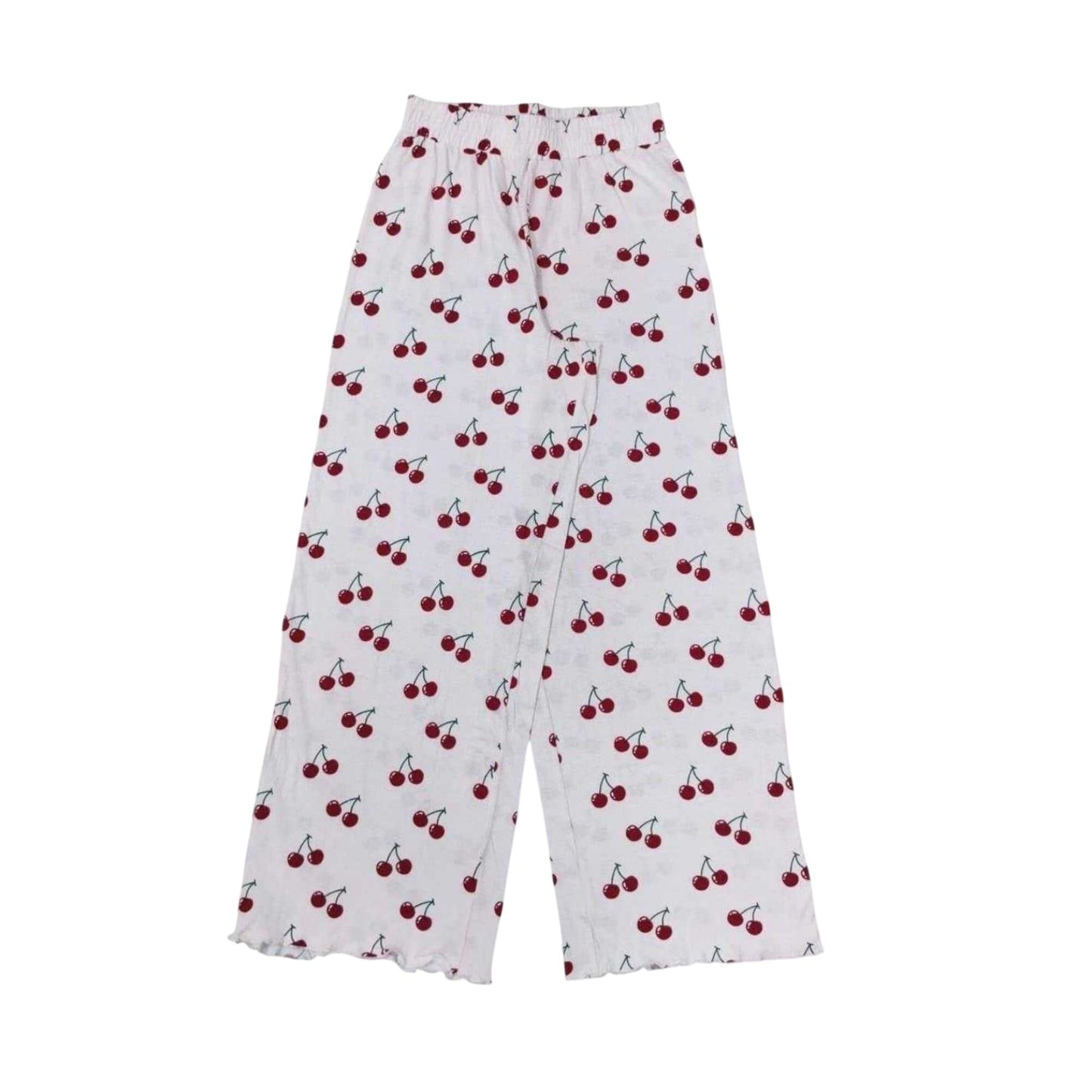 Cherry - Lifestyle - Linea Womens-Ladies Cherry Long-Sleeved Pyjama Set
