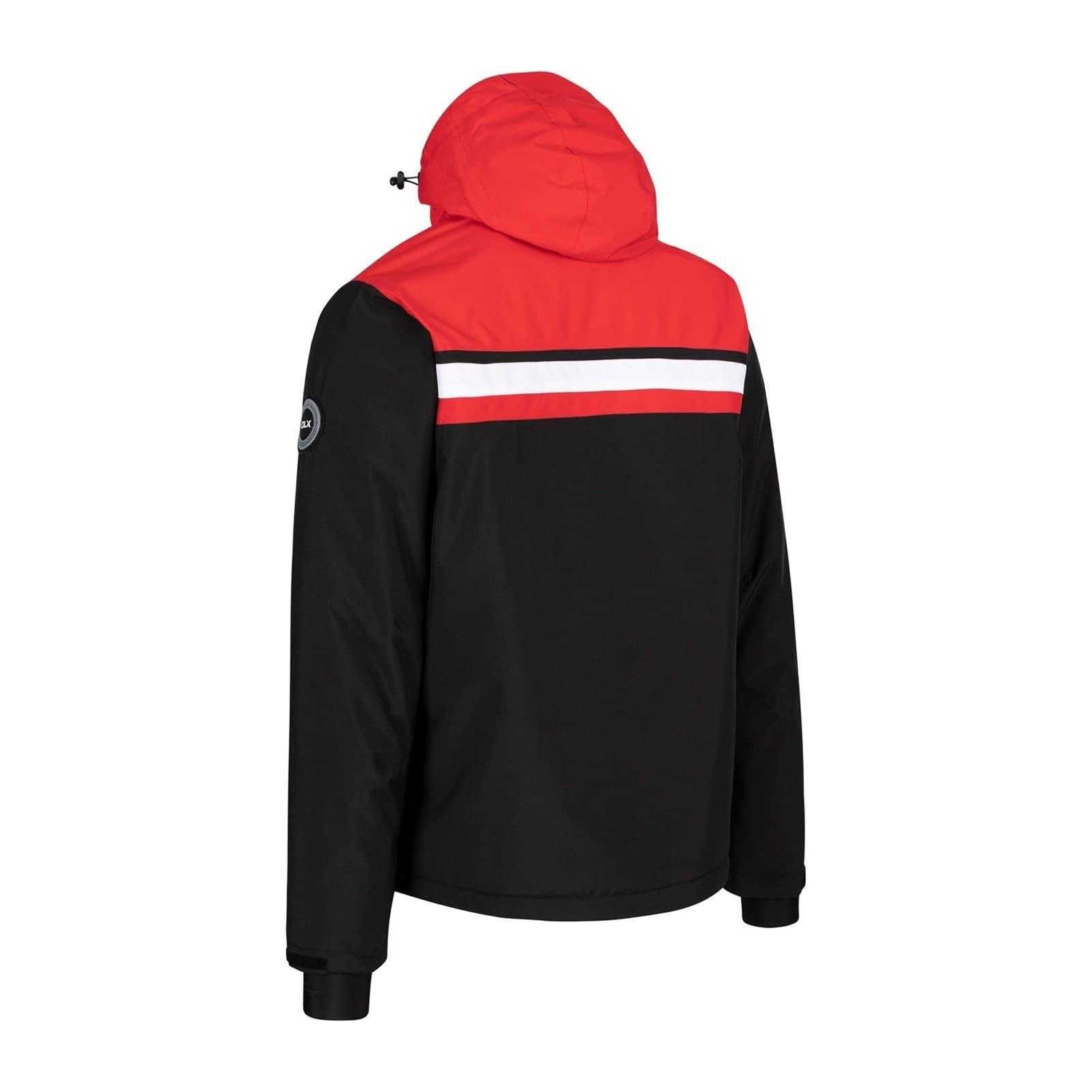 Black - Back - DLX Mens Colour Block Ski Jacket