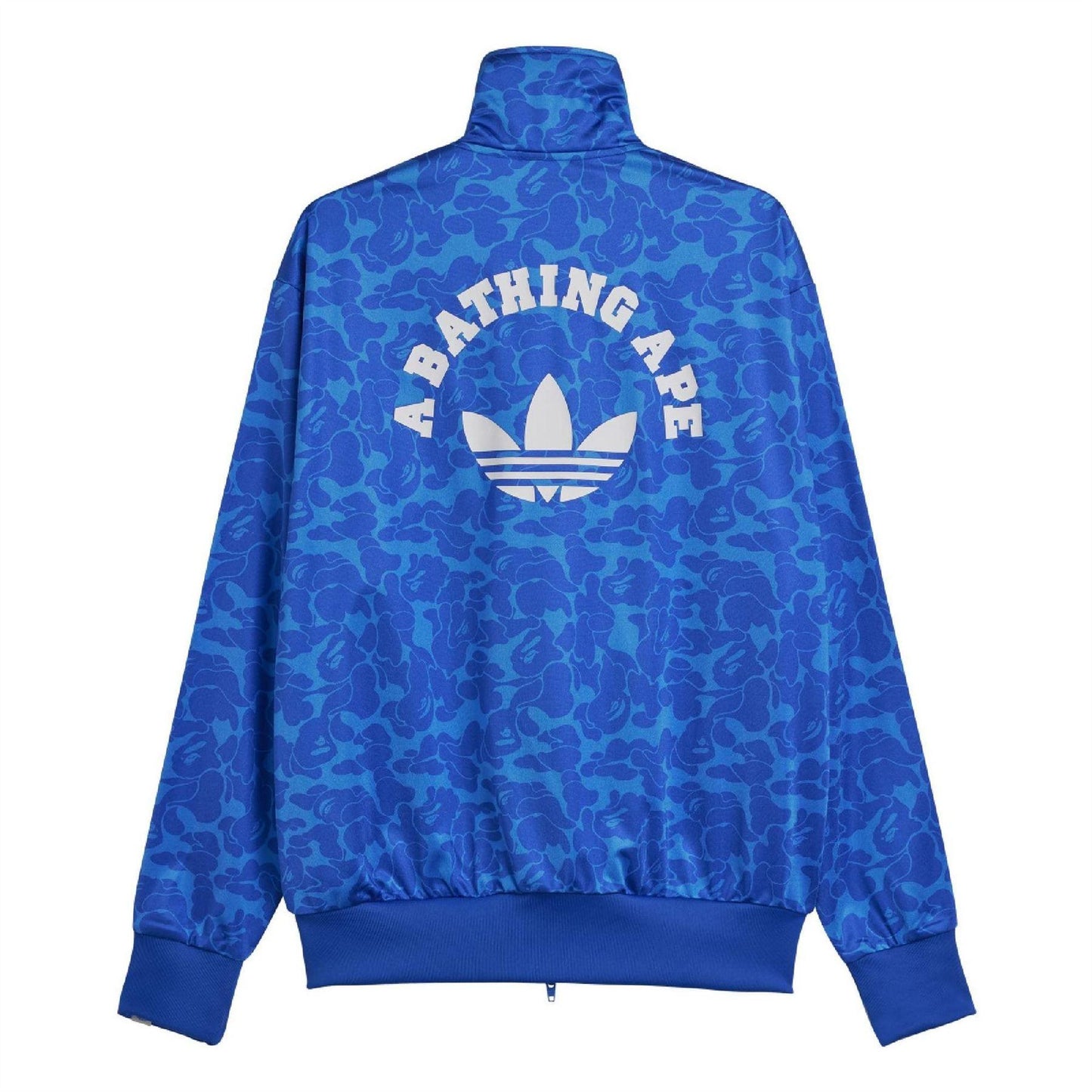Blue Camo - Back - Adidas Mens Bape Firebird Camo Track Top
