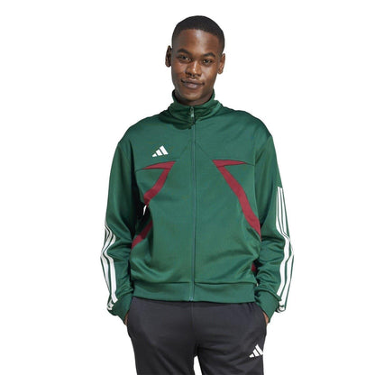 Green-Burgundy-White - Front - Adidas Unisex Adult House of Tiro Nations Pack Long-Sleeved Track Top