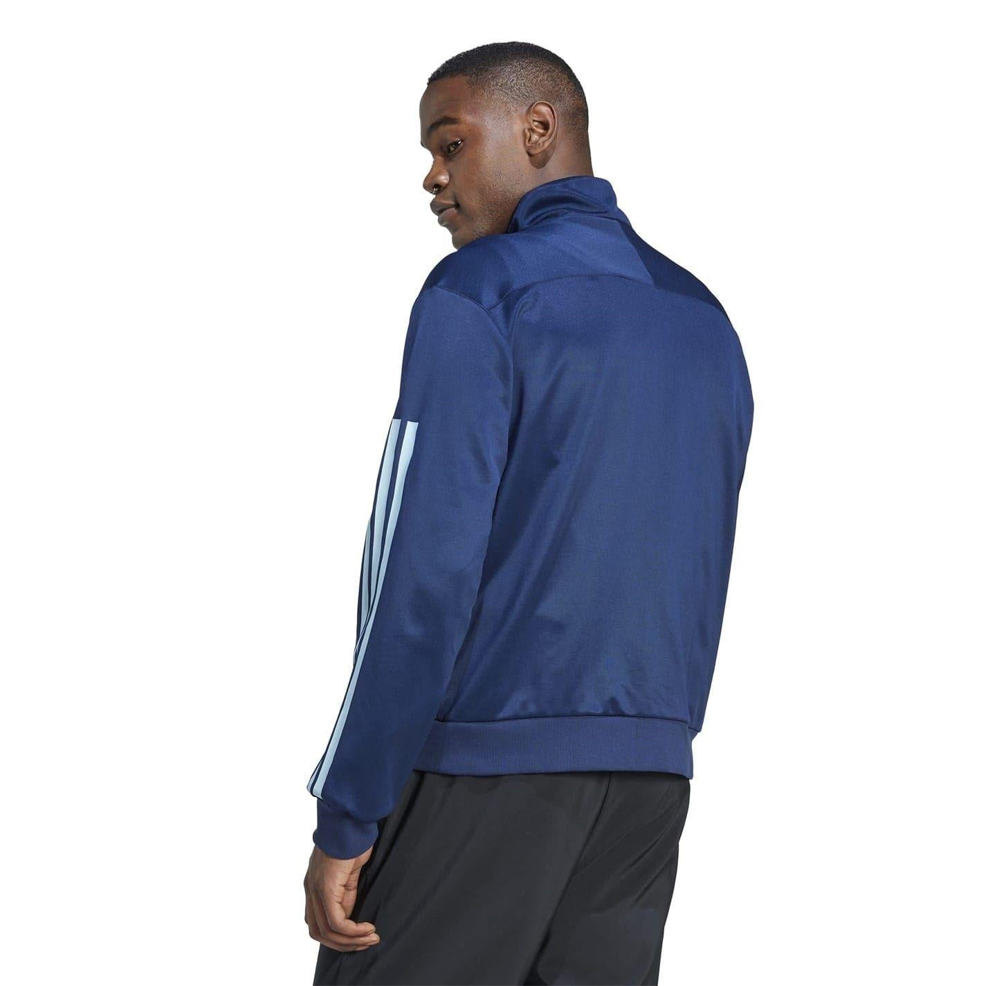 Light Blue-White - Back - Adidas Unisex Adult House of Tiro Nations Pack Long-Sleeved Track Top