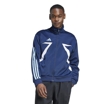 Light Blue-White - Lifestyle - Adidas Unisex Adult House of Tiro Nations Pack Long-Sleeved Track Top