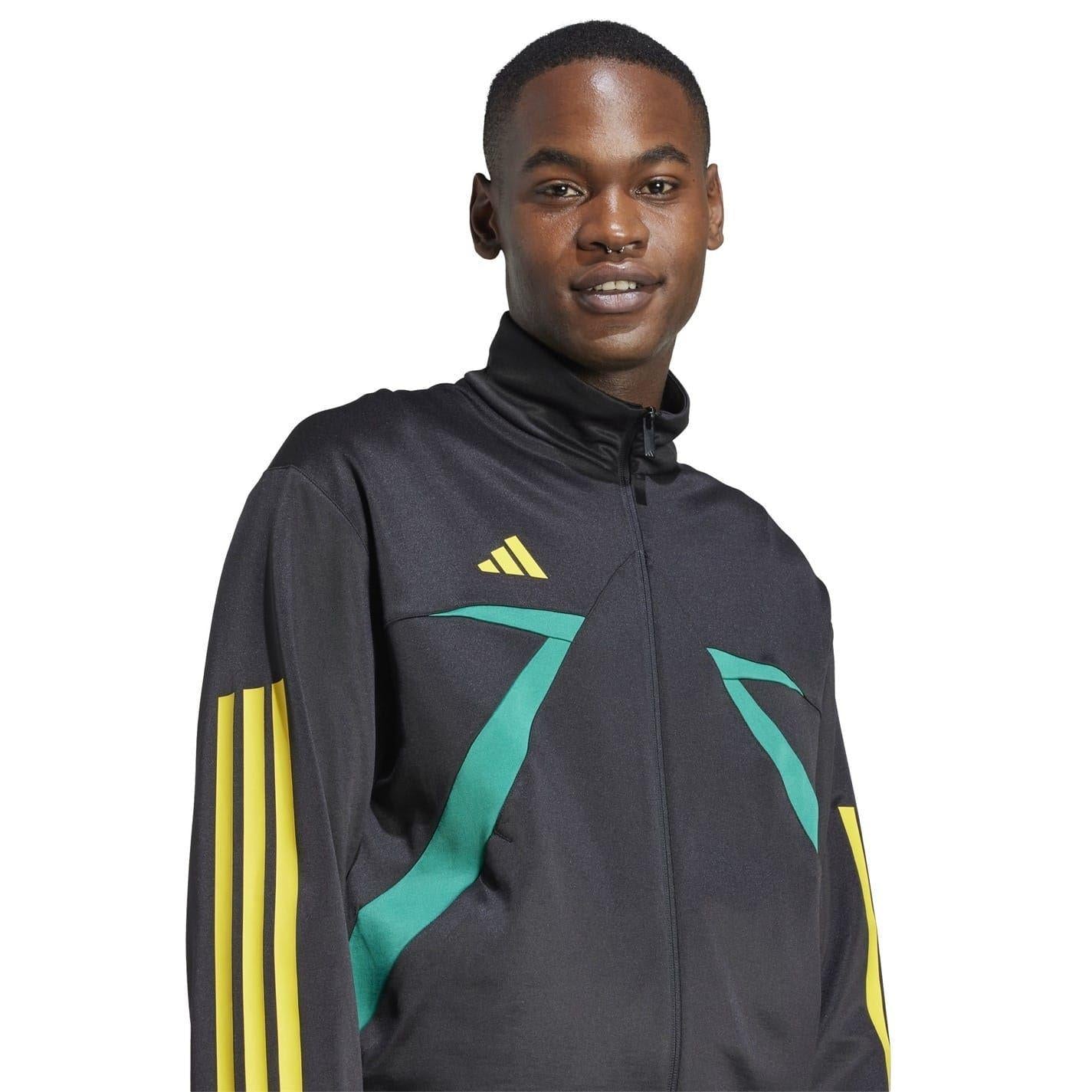 Black-Gold - Side - Adidas Unisex Adult House of Tiro Nations Pack Long-Sleeved Track Top