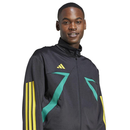 Black-Gold - Side - Adidas Unisex Adult House of Tiro Nations Pack Long-Sleeved Track Top