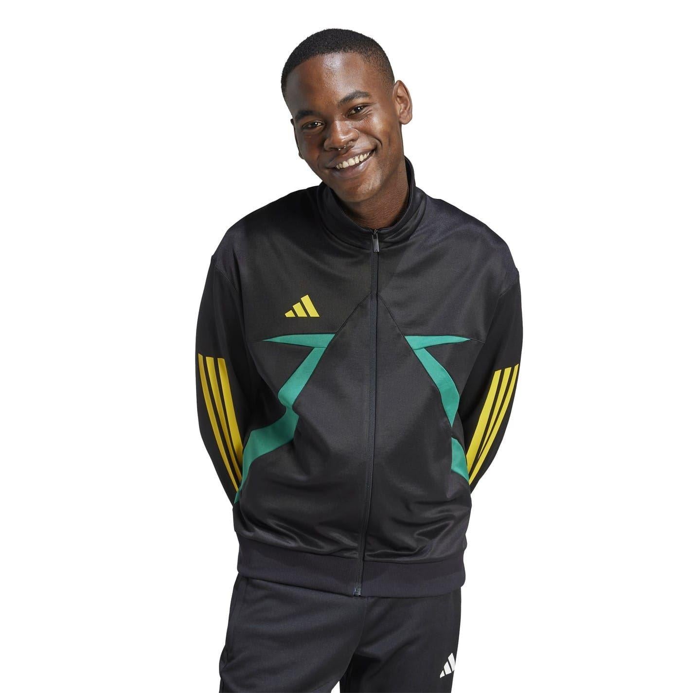 Black-Gold - Lifestyle - Adidas Unisex Adult House of Tiro Nations Pack Long-Sleeved Track Top