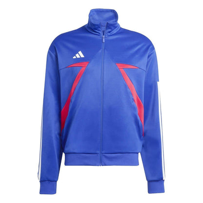Dark Blue-White - Front - Adidas Unisex Adult House of Tiro Nations Pack Long-Sleeved Track Top