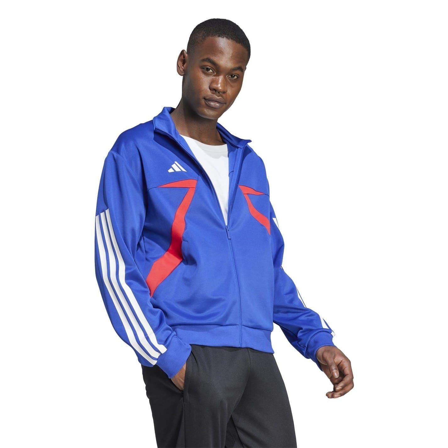 Dark Blue-White - Pack Shot - Adidas Unisex Adult House of Tiro Nations Pack Long-Sleeved Track Top