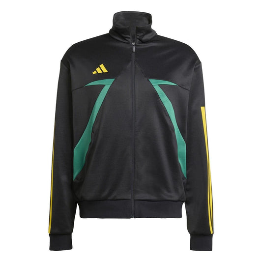 Black-Gold - Front - Adidas Unisex Adult House of Tiro Nations Pack Long-Sleeved Track Top