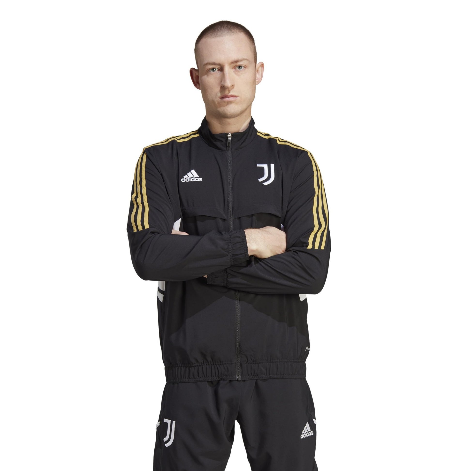 Black - Lifestyle - Adidas Unisex Adult Pre-Match Juventus FC Jacket