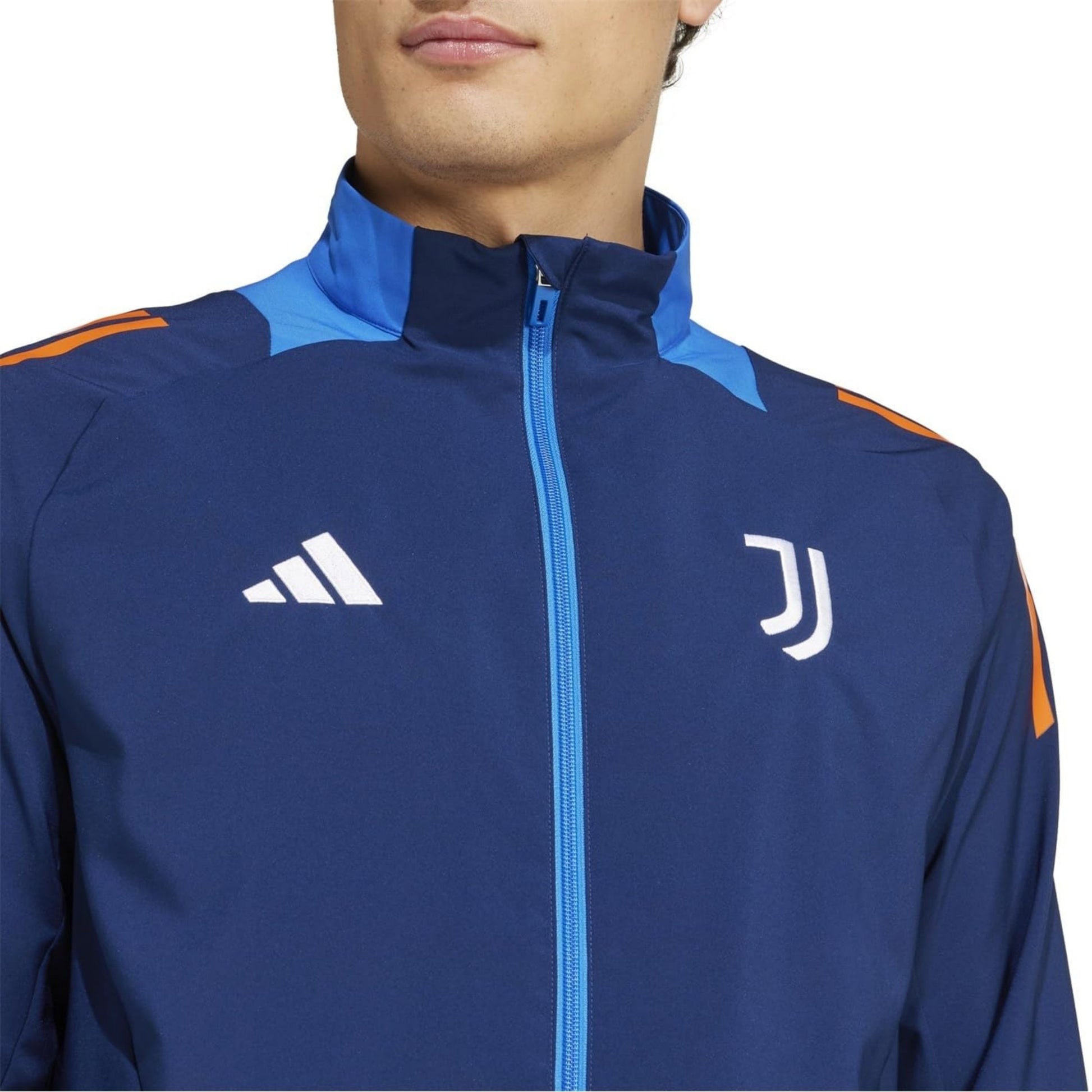 Team Navy Blue - Side - Adidas Unisex Adult Pre-Match Juventus FC Jacket