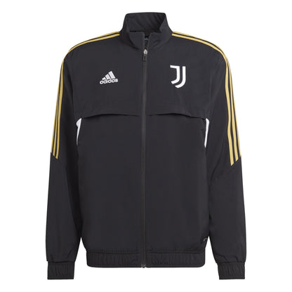 Black - Front - Adidas Unisex Adult Pre-Match Juventus FC Jacket