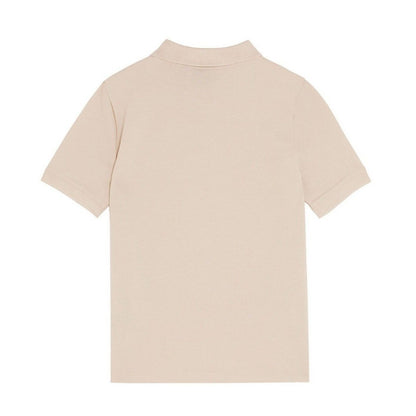 Beige - Back - Lyle & Scott Childrens-Kids Plain Polo Shirt