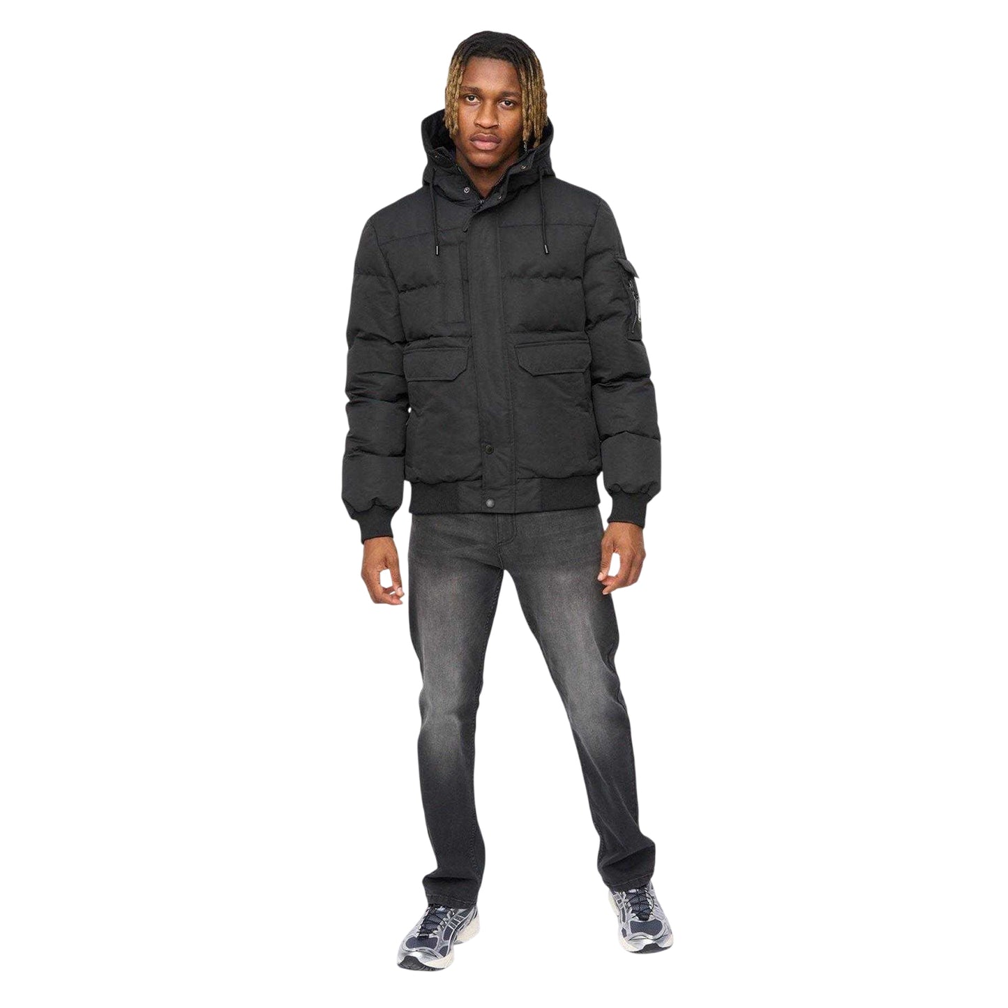 Black - Pack Shot - Kings Will Dream Mens Wakaday Bomber Jacket
