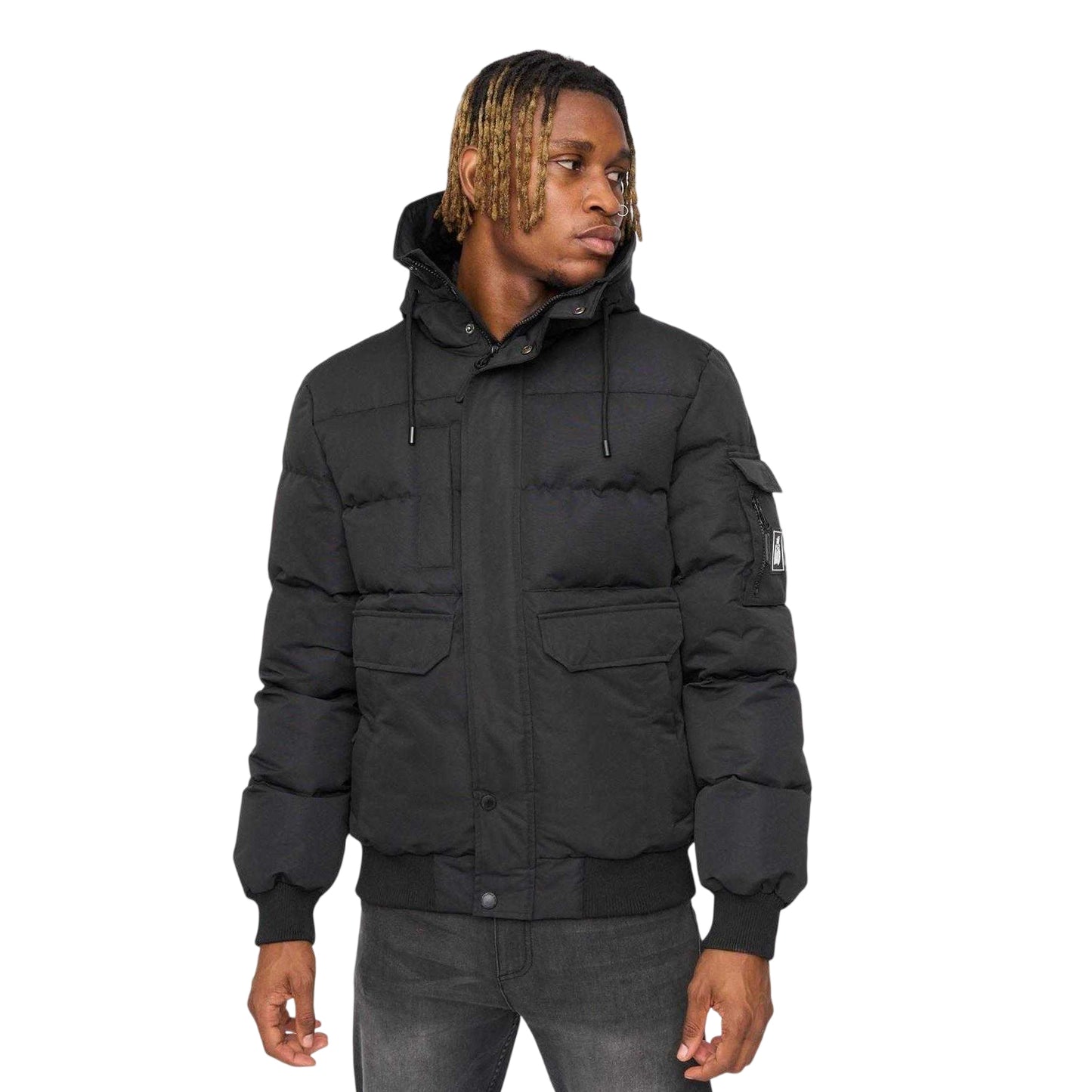 Black - Front - Kings Will Dream Mens Wakaday Bomber Jacket