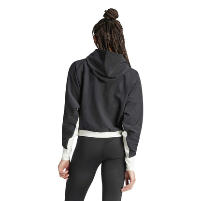Black - Back - Adidas Womens-Ladies Germany Performance Training Jacket