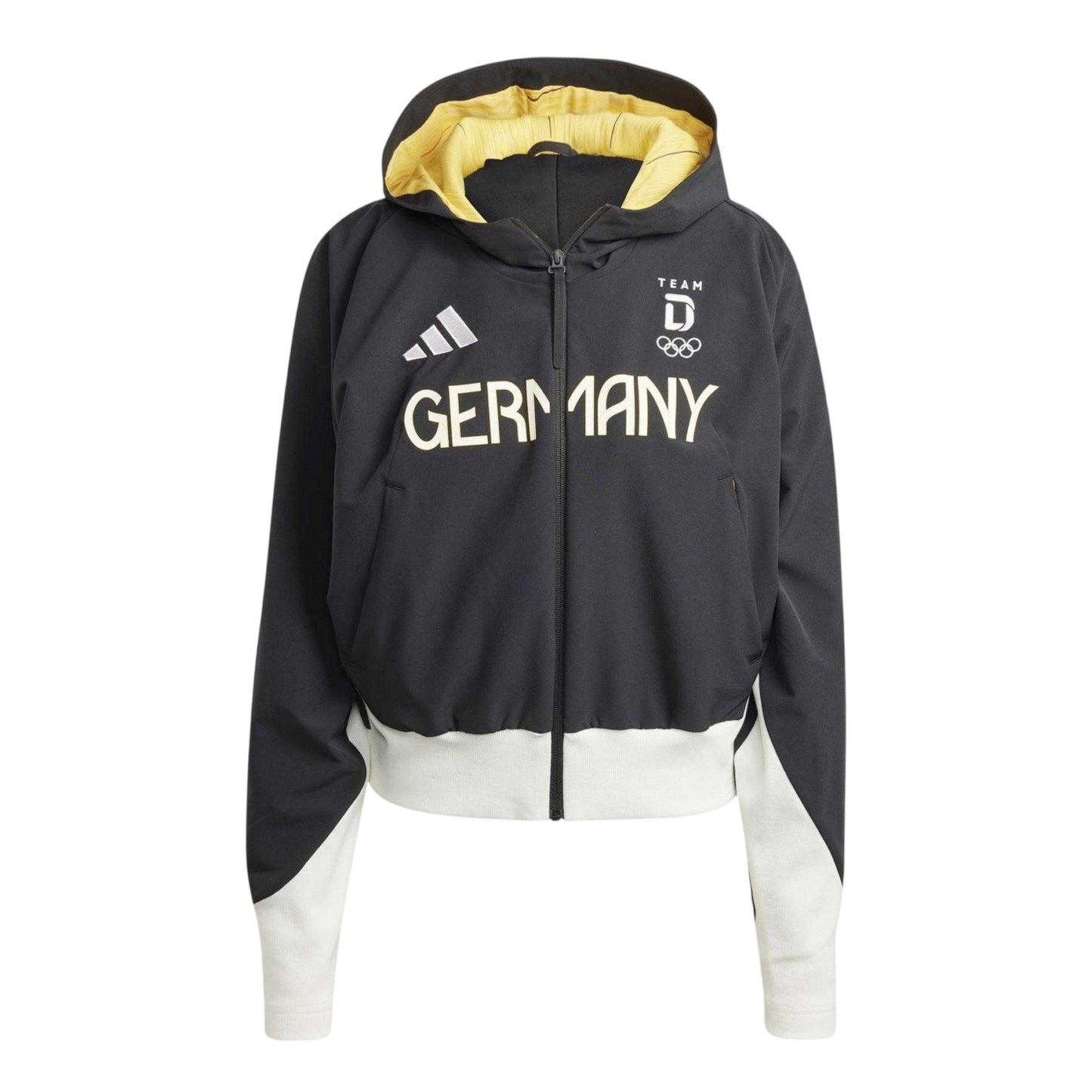 Black - Front - Adidas Womens-Ladies Germany Performance Training Jacket