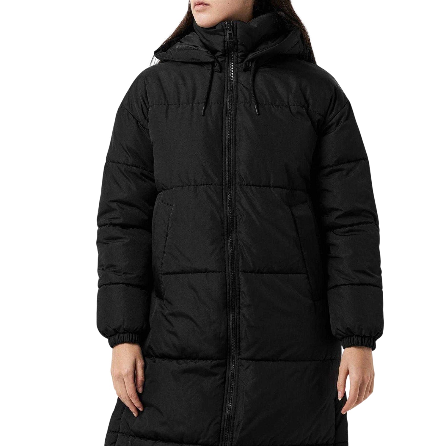Black - Side - Vero Moda Womens-Ladies Quilted Puffer Jacket