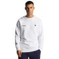 White - Lifestyle - Lyle & Scott Mens Co-Ordinate Print Crew Neck Sweatshirt