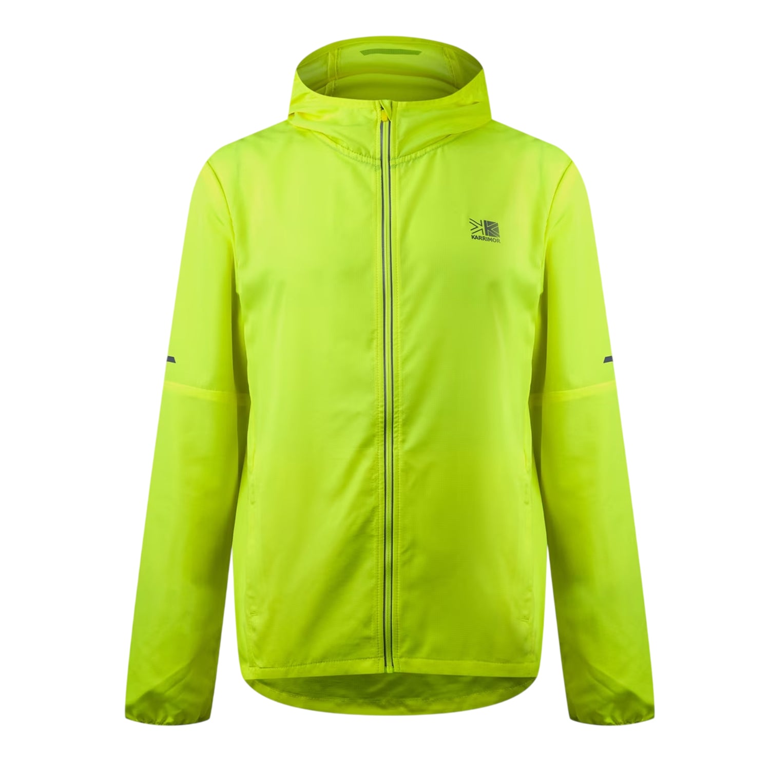 Fluorescent Yellow - Front - Karrimor Mens Running Jacket