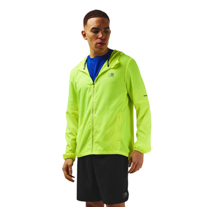 Fluorescent Yellow - Side - Karrimor Mens Running Jacket