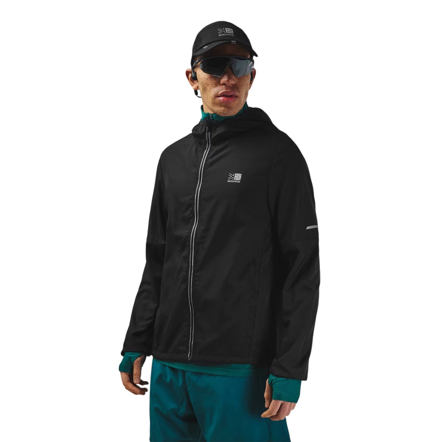 Black - Side - Karrimor Mens Running Jacket