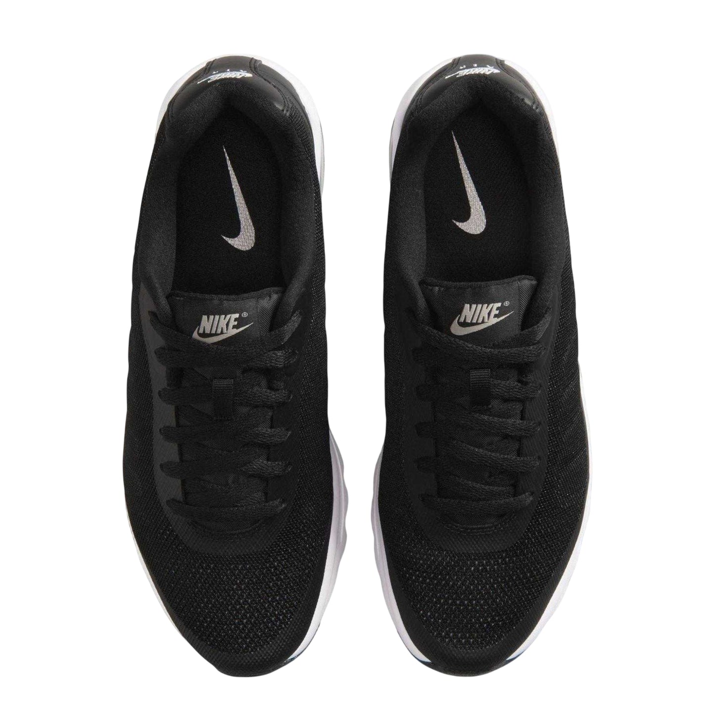 Black-White - Lifestyle - Nike Womens-Ladies Air Max Invigor Trainers