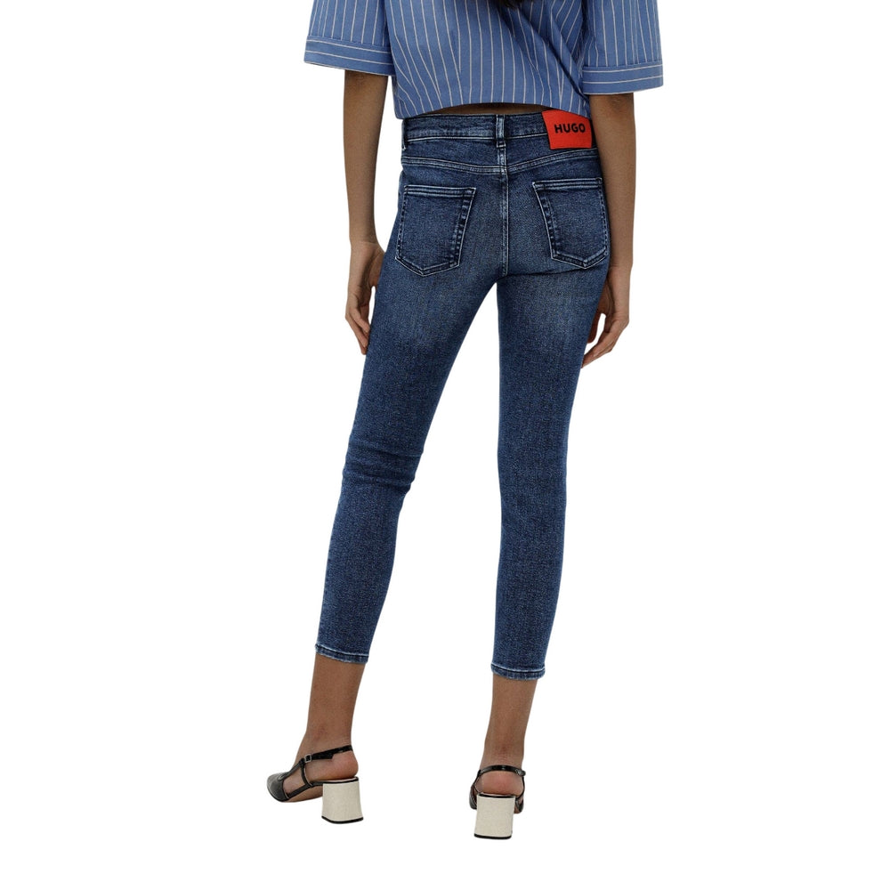Blue - Back - Hugo Boss Womens-Ladies Charlie Skinny Jeans