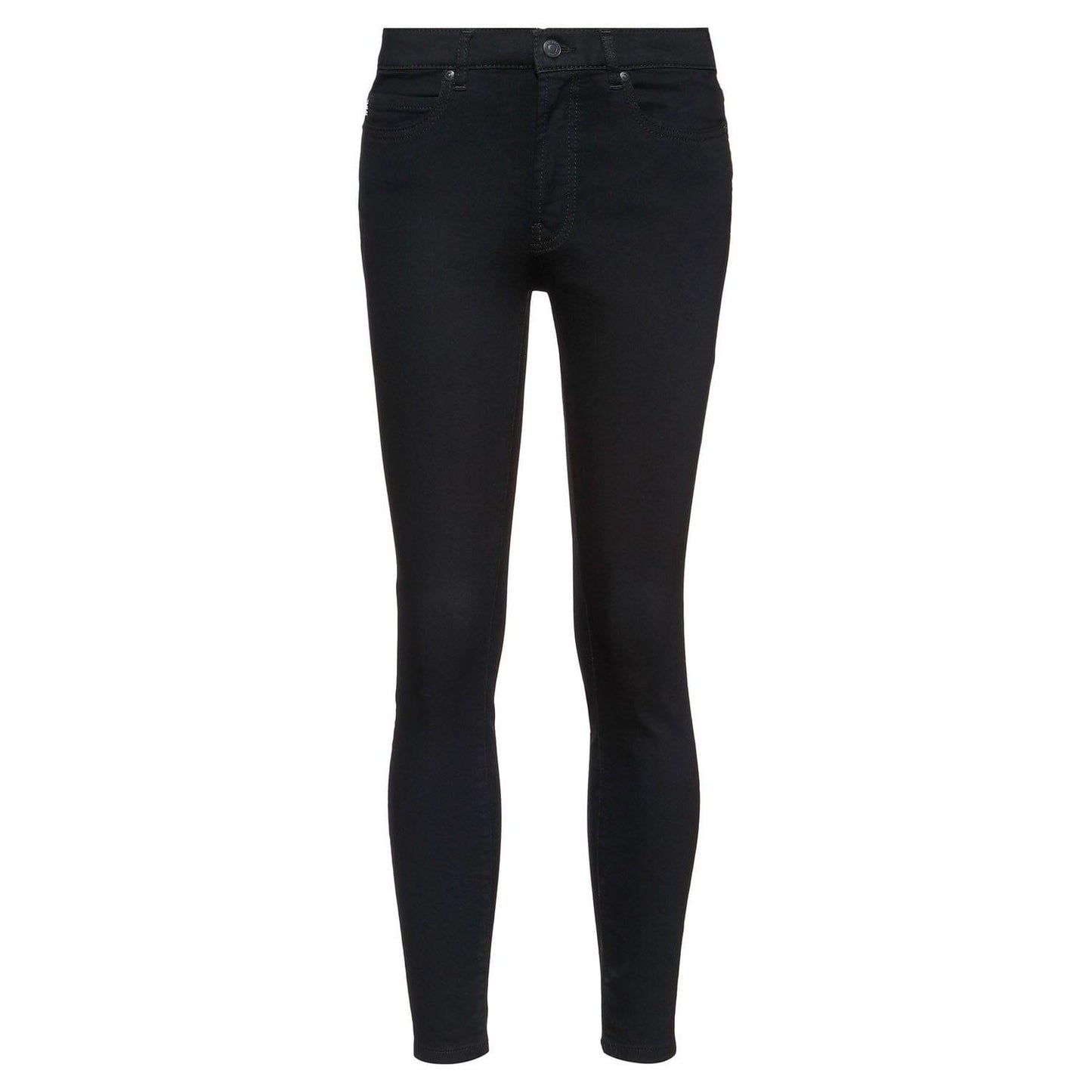Black - Front - Hugo Boss Womens-Ladies Charlie Skinny Jeans