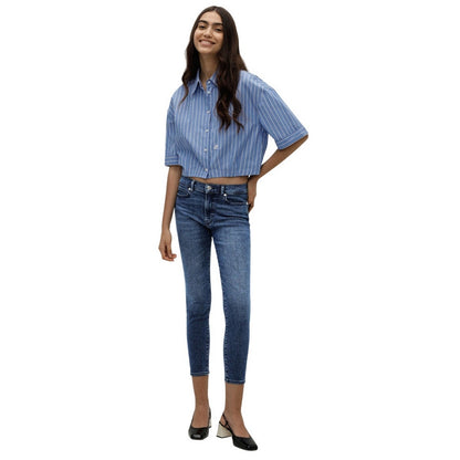 Blue - Pack Shot - Hugo Boss Womens-Ladies Charlie Skinny Jeans