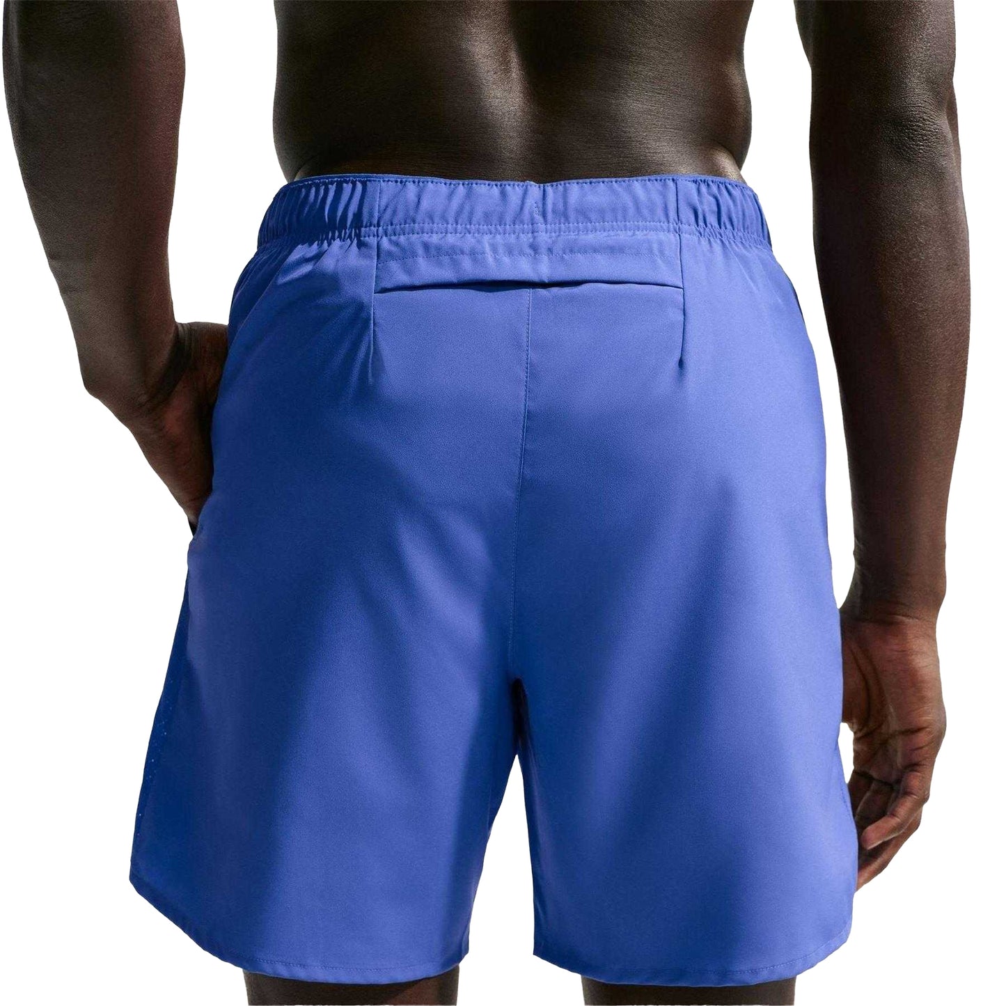 Blue - Side - Nike Mens Dri-FIT Graphic Print Running Shorts