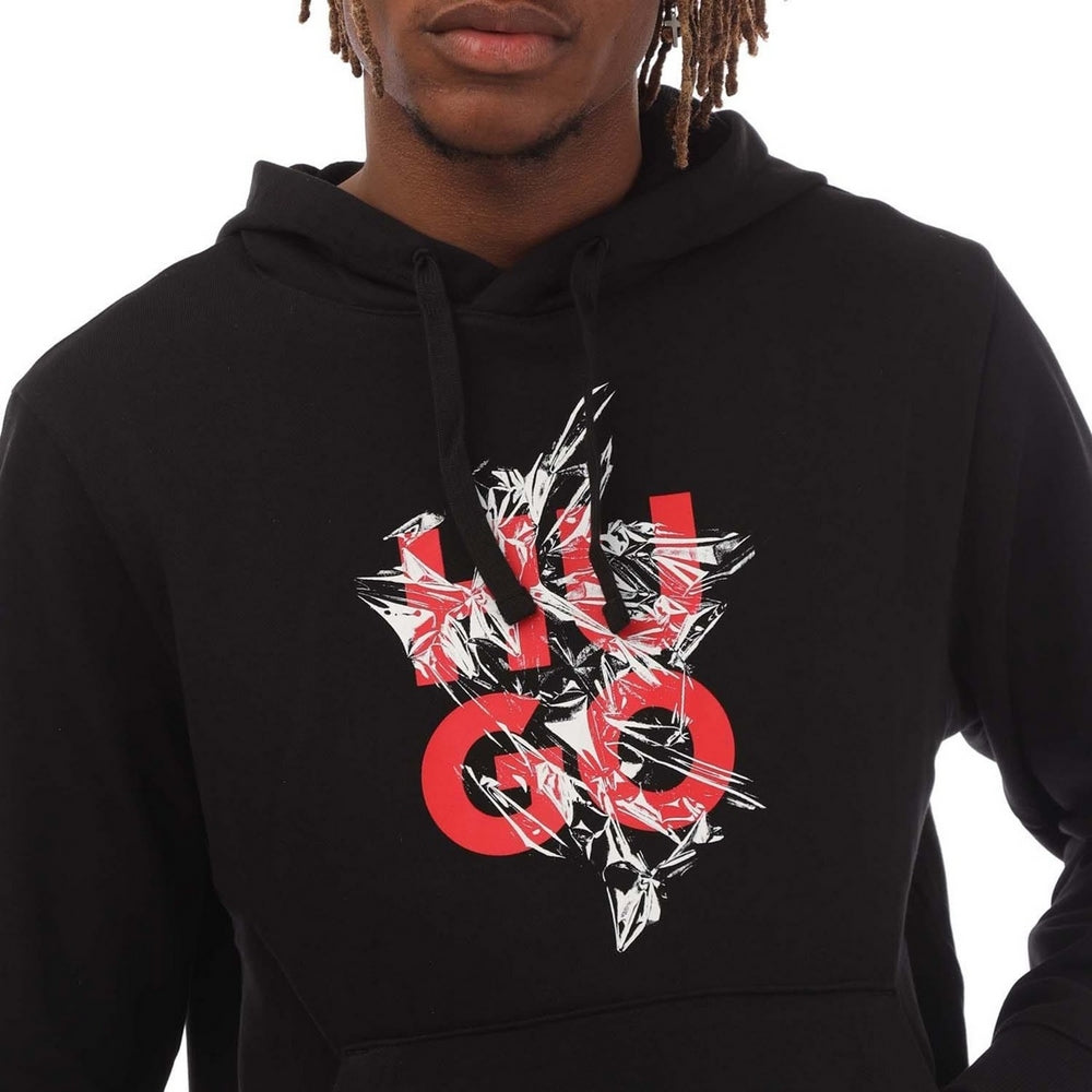 Black - Back - Hugo Boss Mens Daltorreson Hoodie
