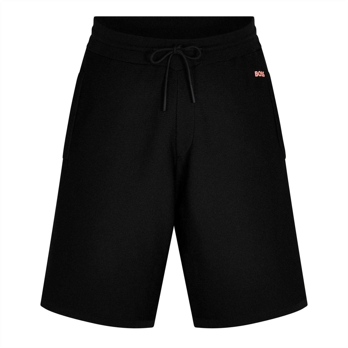 Black - Front - Boss Mens Tondar Sweat Shorts