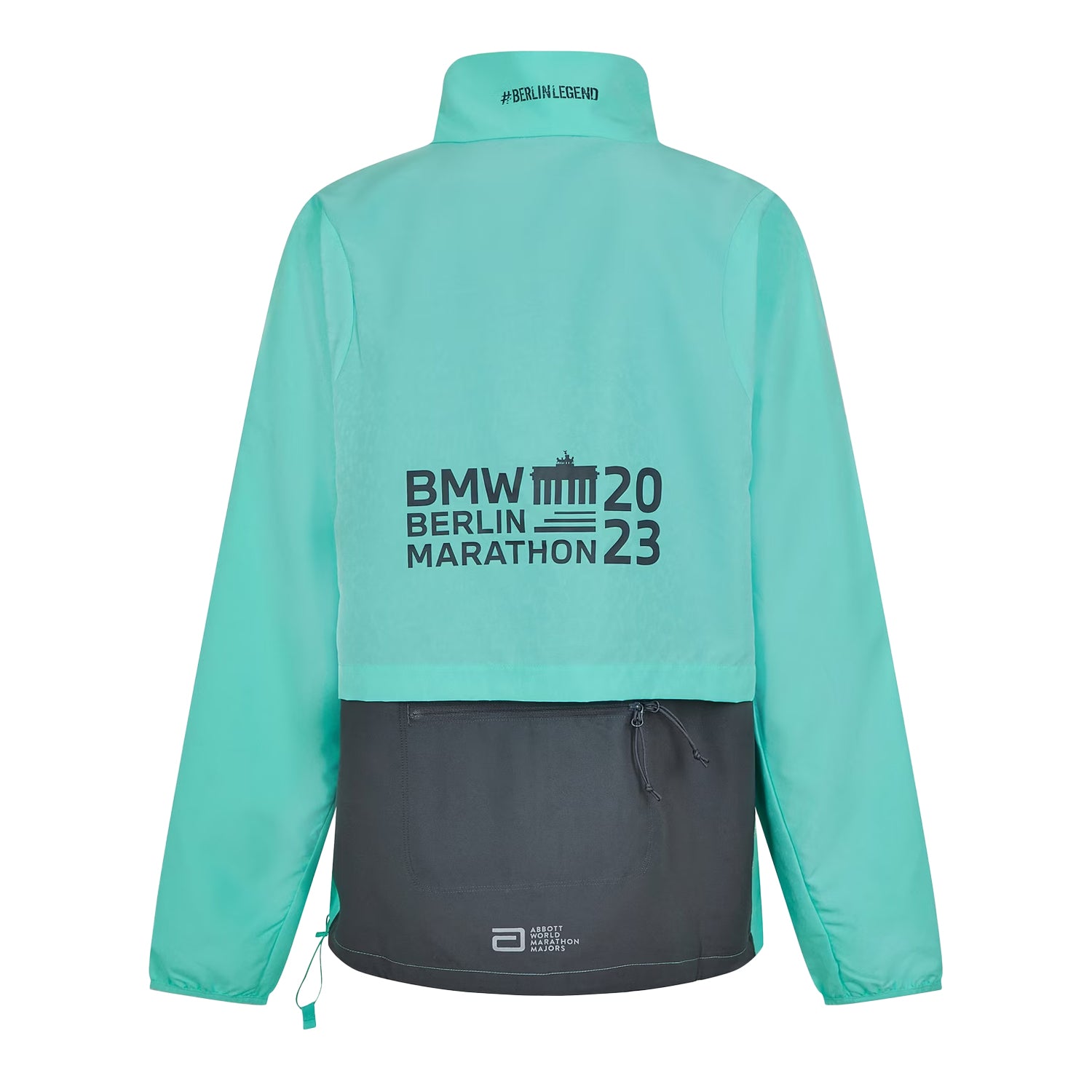Aqua - Back - Adidas Womens-Ladies BMW Berlin Marathon 23 Jacket